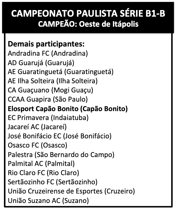 Campeonato Paulista - B1-B