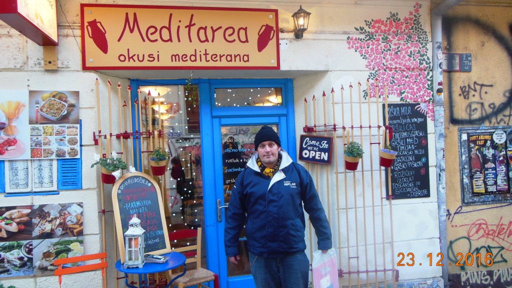 Comida mediterrânea em Liubliana