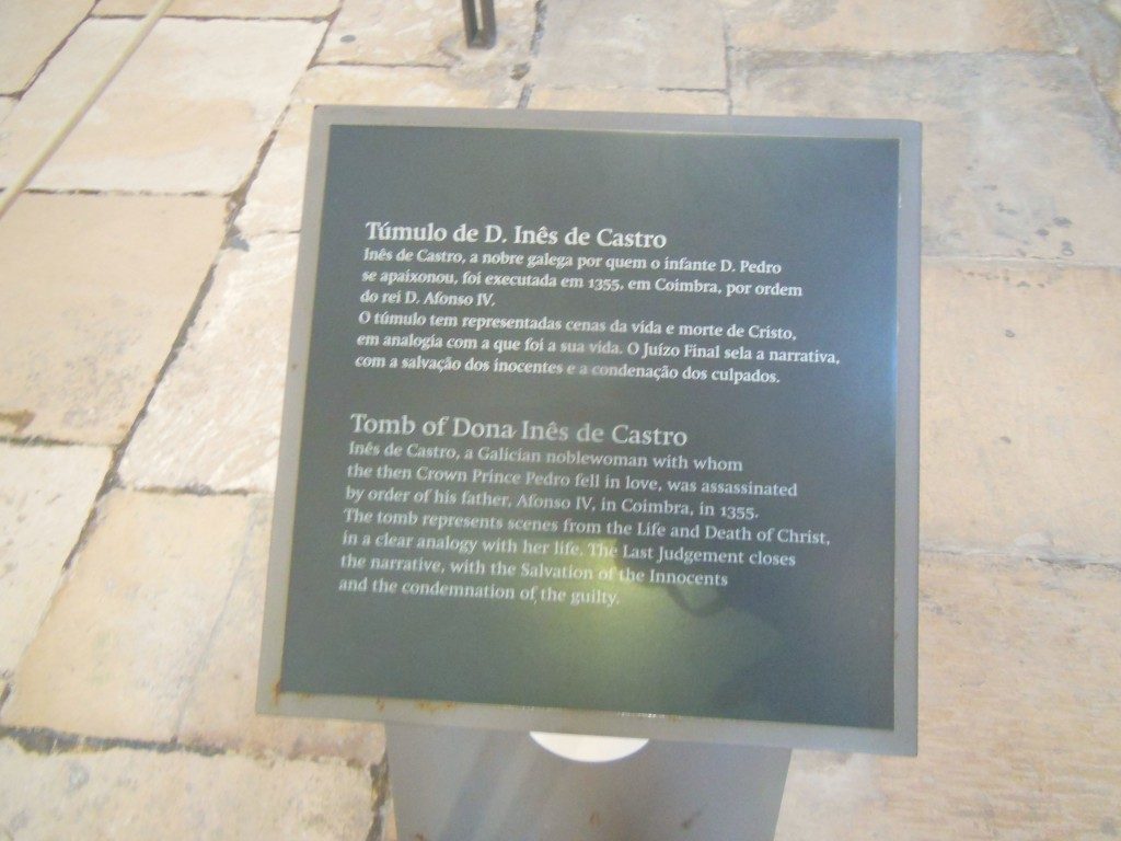 Túmulo de D Ines de Castro - Mosteiro de Alcobaça