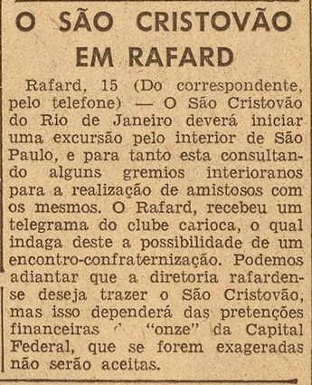 Rafard x São Cristóvão