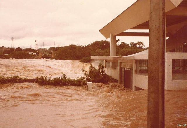 Rio Tietê - Salto - enchente 1983
