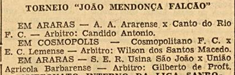 Torneio João Mendonça Falcão 1957