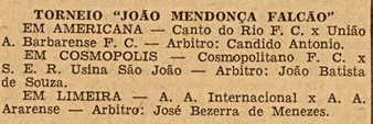 Torneio João Mendonça Falcão 1957