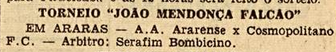 Torneio João Mendonça Falcão - 1957